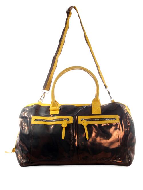 metallic brown duffel inspired shoulder bag - 986173 - Very Small Image - 1