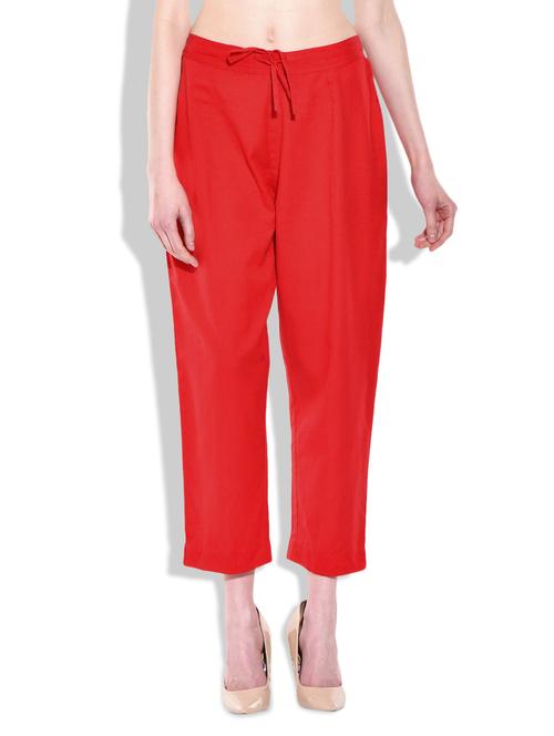 red linen trouser - 9863858 - Very Small Image - 1