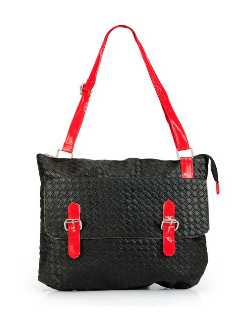 black leatherette handbag - 9865204 - Very Small Image - 1