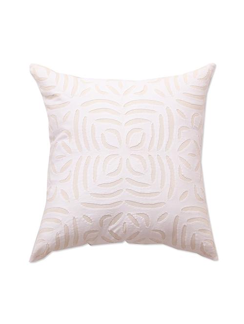 white cotton cushion cover - 9865316 - Very Small Image - 1