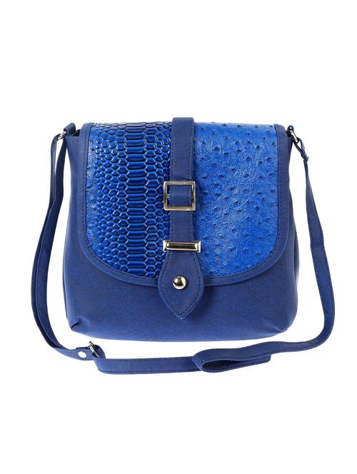 blue leatherette sling bag - 9871201 - Very Small Image - 1
