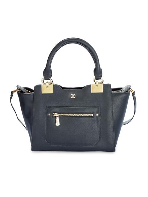 black trapezium leather handbag - 9872294 - Very Small Image - 1