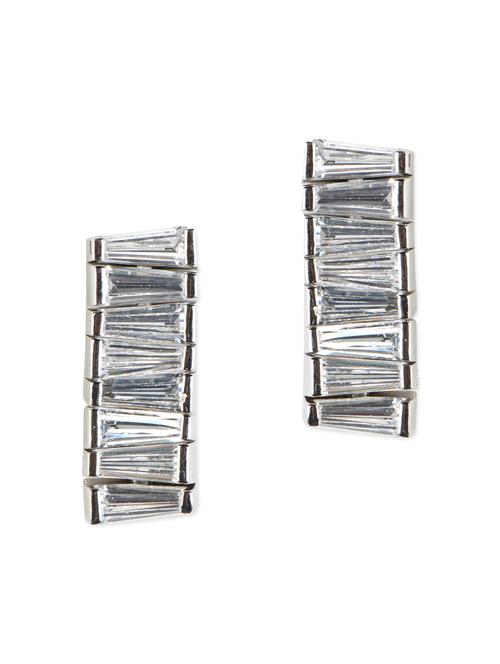 elegant silver drop earring - 987382 - Very Small Image - 1