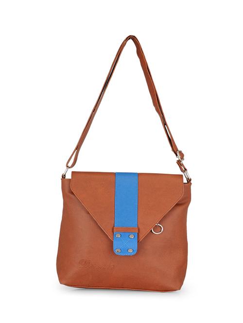 brown leatherette sling bag - 9876119 - Very Small Image - 1