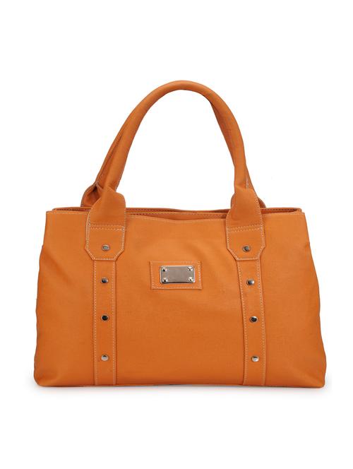 orange leatherette handbag - 9876147 - Very Small Image - 1