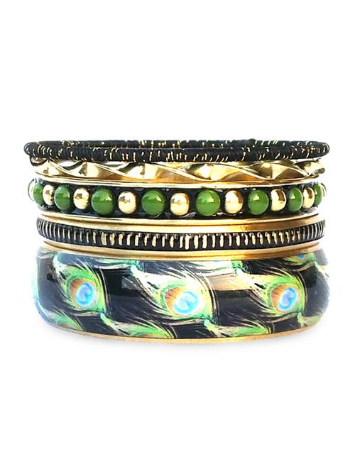 multicolor metallic bangles set - 9878830 - Very Small Image - 1