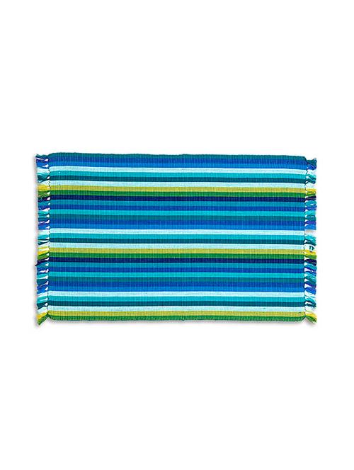 blue cotton table mat - 9881893 - Very Small Image - 1