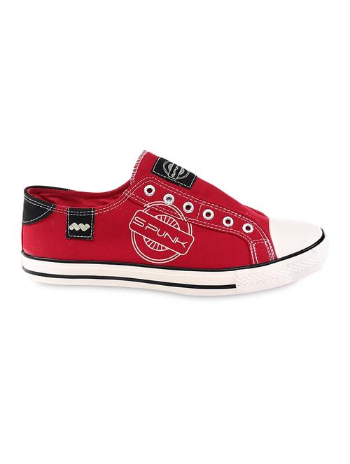 red canvas shoes. - 9883850 - Very Small Image - 1