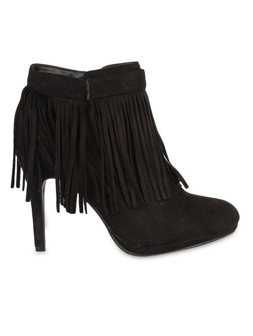 black leatherette boots. - 9883884 - Very Small Image - 1