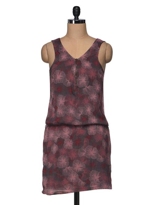 Floral print chiffon dress - 989289 - Very Small Image - 1