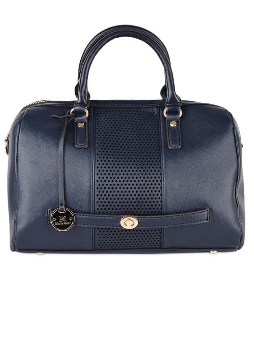 blue leatherette laser cut handbag - 989406 - Very Small Image - 1