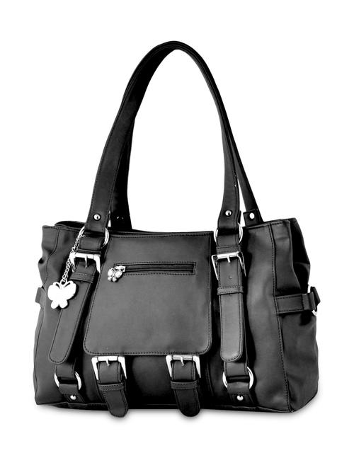 black leatherette handbag - 9899764 - Very Small Image - 1