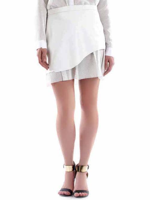 clean white faux leather skirt - 989995 - Very Small Image - 1