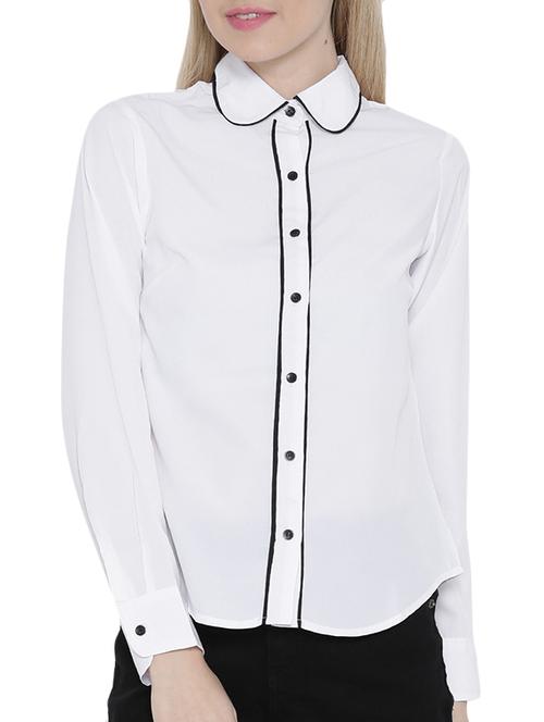 white polyester shirt - 9900113 - Very Small Image - 1