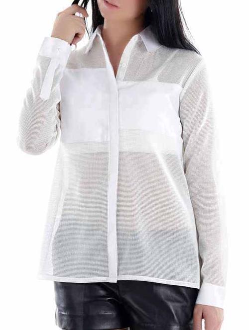 white sheer shirt - 990014 - Very Small Image - 1