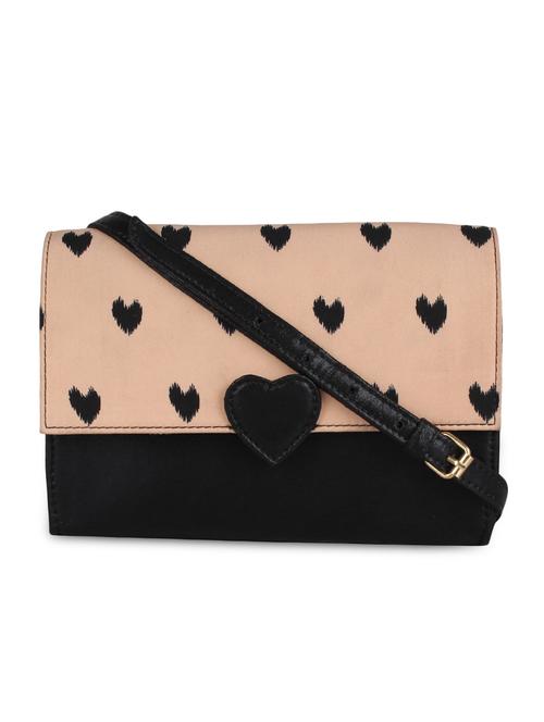 heart printed leatherette bag - 9900193 - Very Small Image - 1