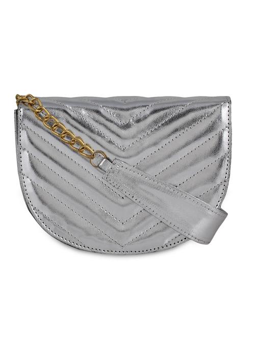 silver colour leatherette bag - 9900196 - Very Small Image - 1