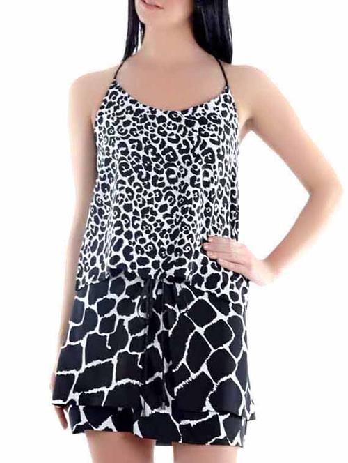 monochrome printed racerback top - 990024 - Very Small Image - 1