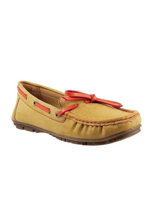 yellow leatherette slip on loafer - 9900311 - Very Small Image - 1