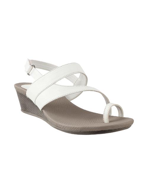 white leatherette sandals - 9900793 - Very Small Image - 1