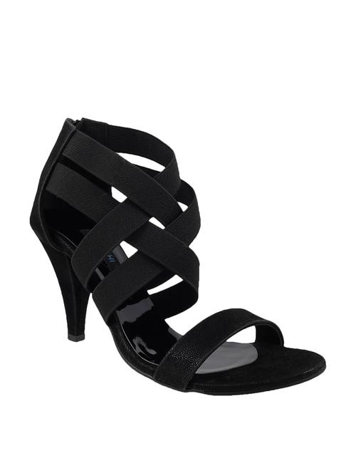 black leatherette sandals - 9902874 - Very Small Image - 1