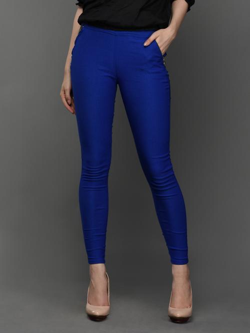 plain solid strechable jegging - 990328 - Very Small Image - 1