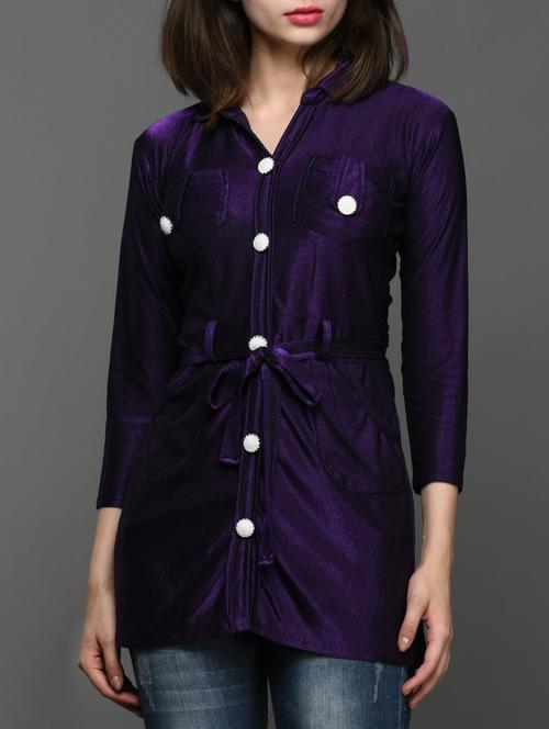 threequater sleeve fleece top - 990347 - Very Small Image - 1