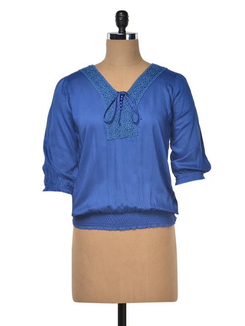 v neck threequater sleeve top - 990364 - Very Small Image - 1