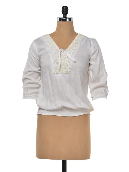 v neck threequater sleeve top - 990368 - Very Small Image - 1