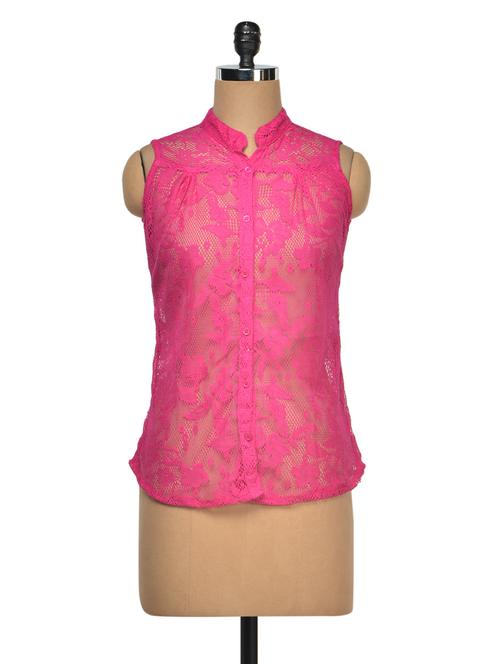 sleevless lace top - 990378 - Very Small Image - 1