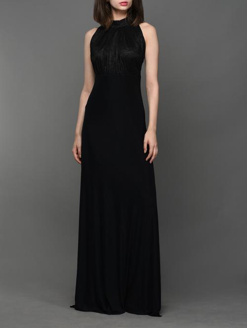 solid black sleeveless maxi dress - 990391 - Very Small Image - 1