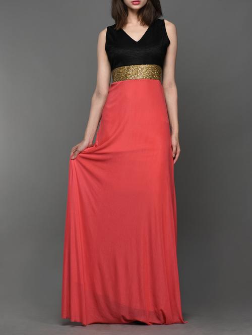 carrot pink sleeveless maxi dress - 990403 - Very Small Image - 1