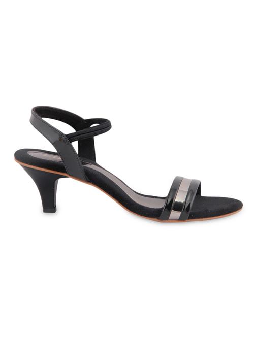 black leatherette sandal - 991454 - Very Small Image - 1