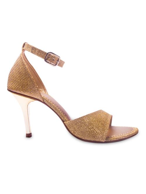 gold leatherette sandal - 991620 - Very Small Image - 1