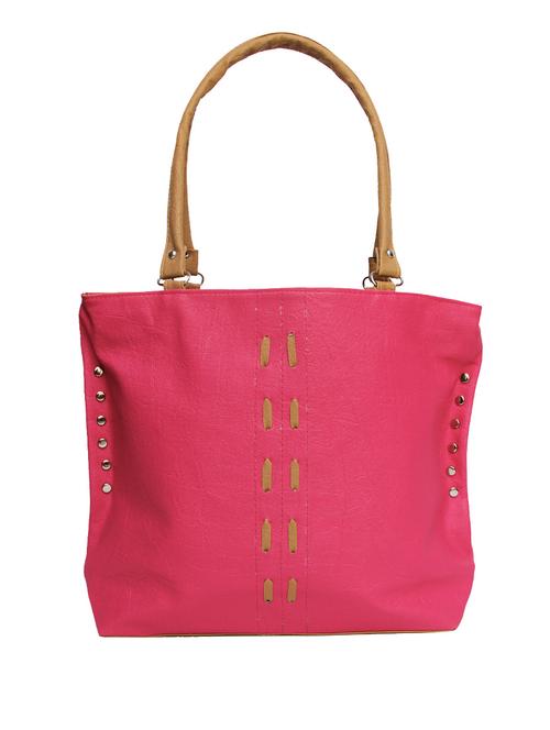 pink leatherette handbag - 9933952 - Very Small Image - 1