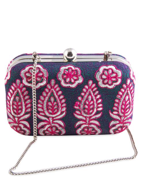 multicolored embroidered clutch - 993509 - Very Small Image - 1