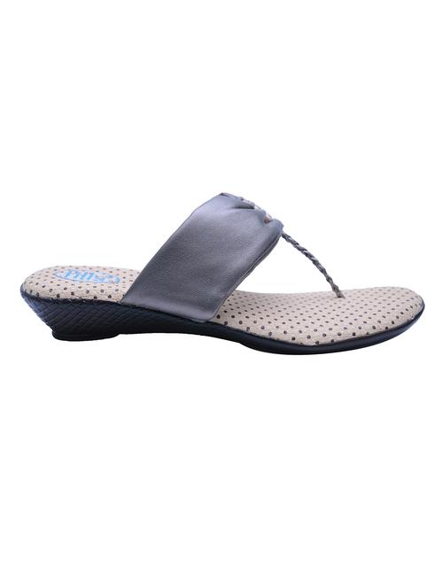 grey leatherette sandal - 9936308 - Very Small Image - 1