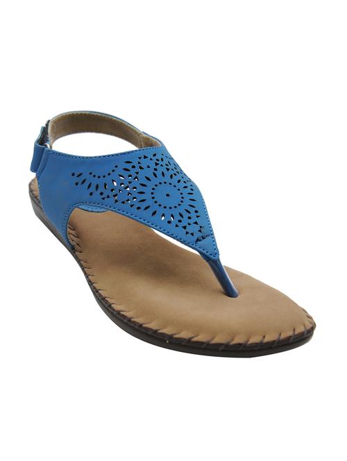 blue leatherette sandal - 9936320 - Very Small Image - 1