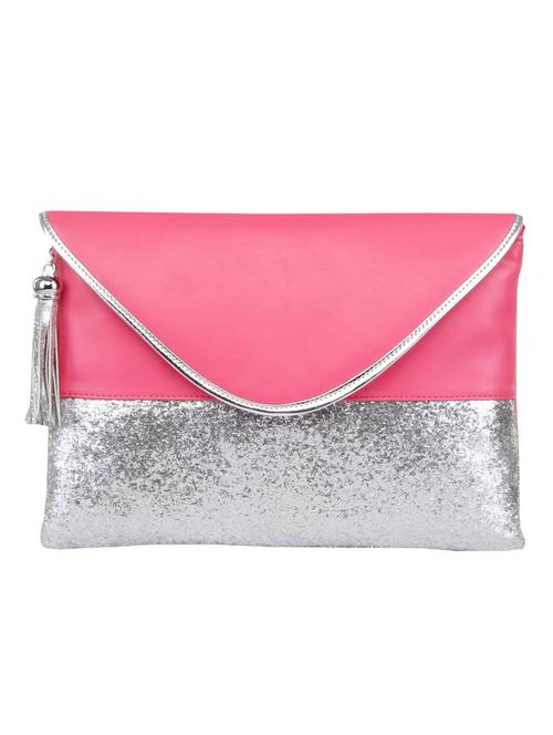pink leatherette clutch - 9936679 - Very Small Image - 1