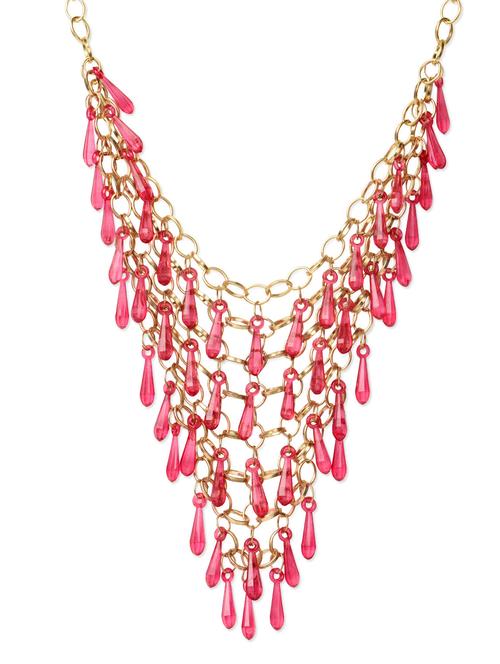 red royal look metal alloy necklace - 993936 - Very Small Image - 1