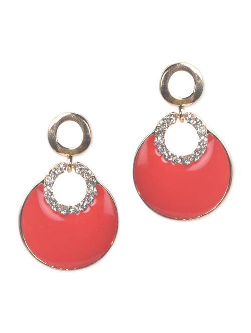 dangler red party earrings - 993967 - Very Small Image - 1