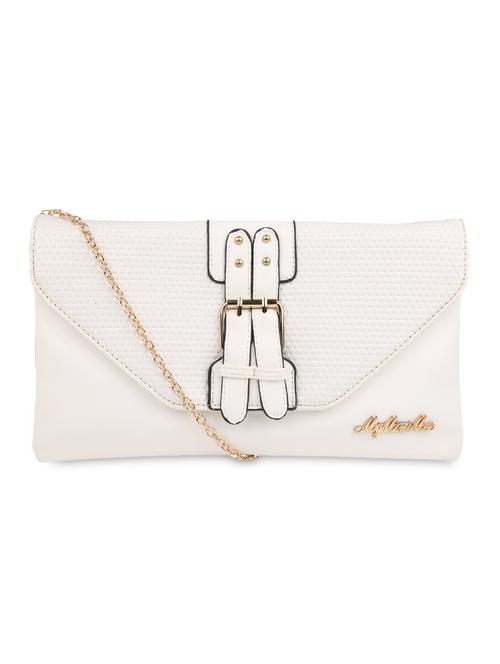 white leatherette clutches - 9947693 - Very Small Image - 1
