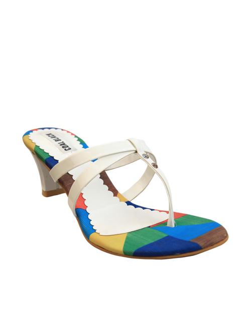 white leatherette sandals - 9950874 - Very Small Image - 1