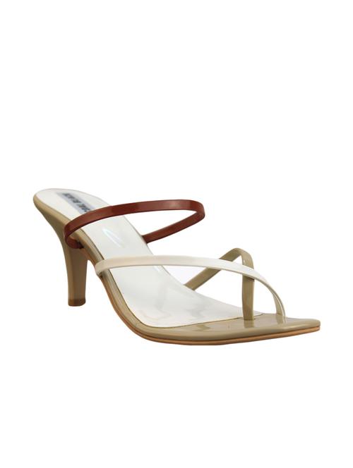 white leatherette sandals - 9950876 - Very Small Image - 1