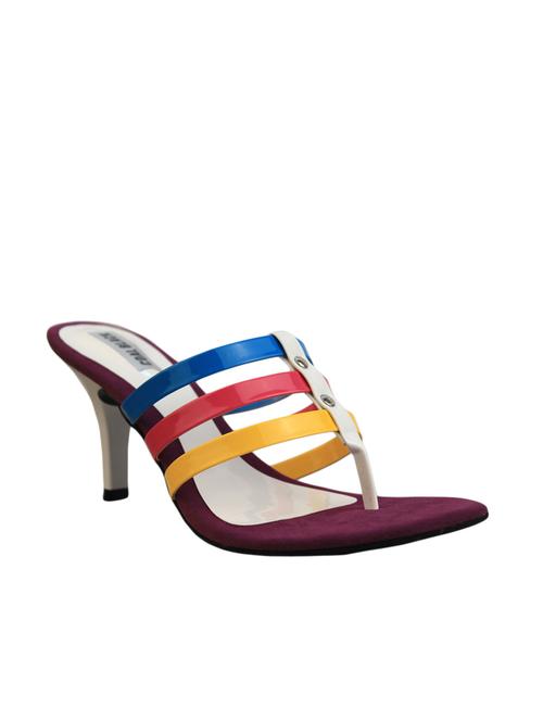 white leatherette sandals - 9950882 - Very Small Image - 1