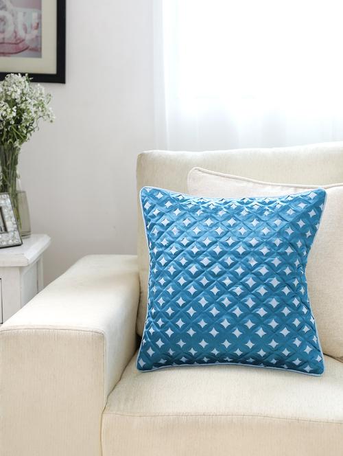 dekor world royal floral laser cutting cushion cover (pack of 2 pcs) - 9959434 - Very Small Image - 1