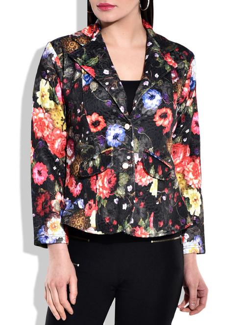 multi color knitted polyester blazer - 9960295 - Very Small Image - 1