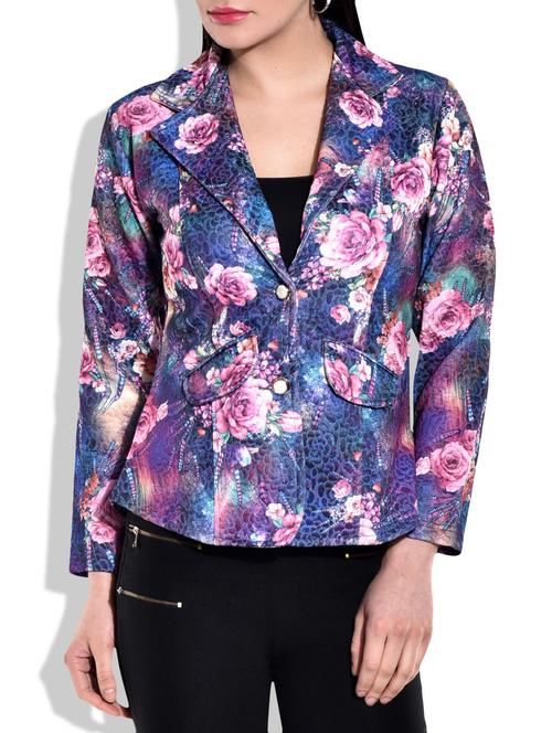multi color knitted polyester blazer - 9960296 - Very Small Image - 1