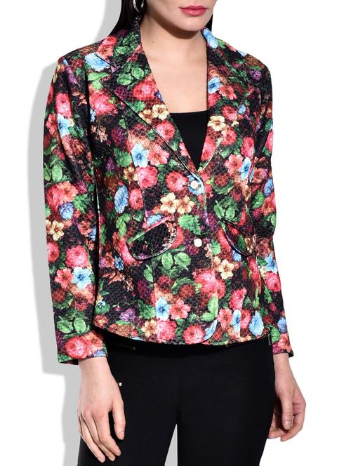 multi color knitted polyester blazer - 9960297 - Very Small Image - 1