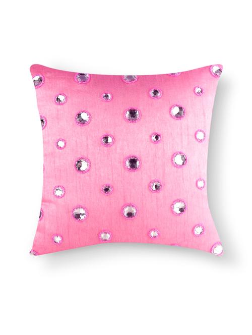 pink dupion silk single cushion cover - 9961773 - Very Small Image - 1